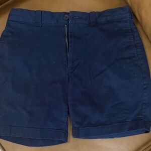 J. Crew Dark Blue Flat Front Shorts